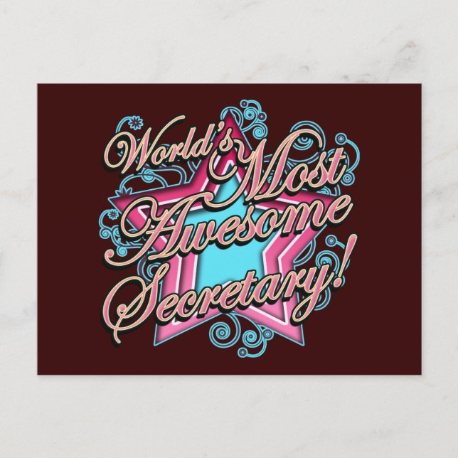 Cartão Postal Secretarys Day (Frente)