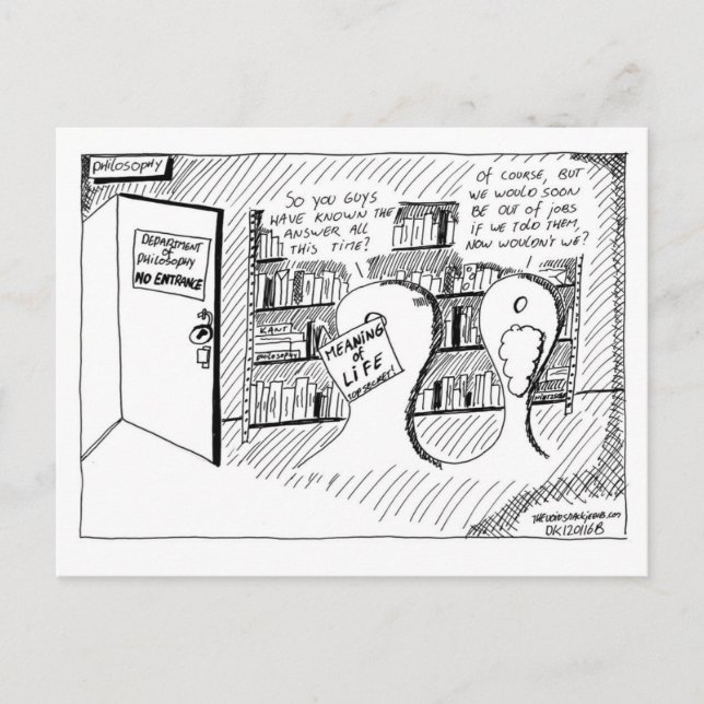 Cartão postal secreto da filosofia (Frente)
