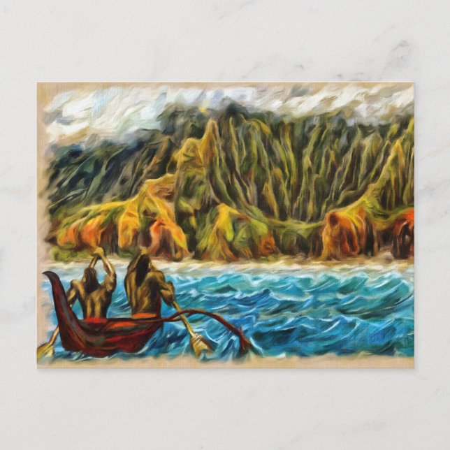 Cartão Postal Secreto Lau Napali Coast Kauai (Frente)