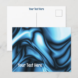 Cartão Postal Seda Azul