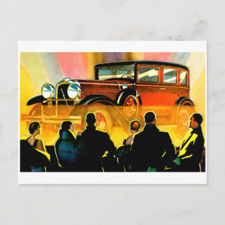 Cartão Postal Sedan Tours Car ~ Vintage Auto Advertiment