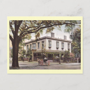 Cartão Postal Sede de Sherman, Savannah, Georgia Vintage