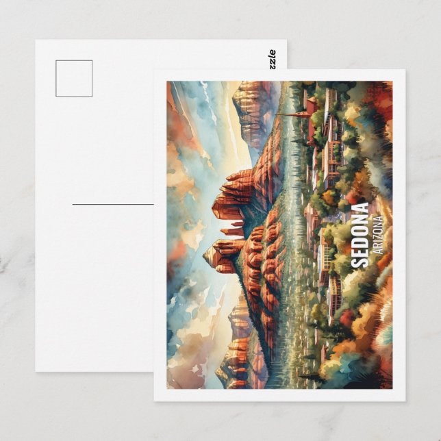 Cartão Postal Sedona Arizona EUA Cria-d-água Famosa (Frente/Verso)