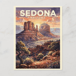 Cartão Postal Sedona Arizona Vintage