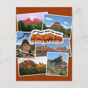 Cartão Postal Sedona - Red Rocks me fazem feliz!