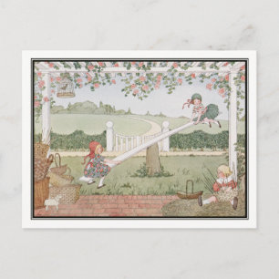 Cartão Postal See-Saw, Marjorie Daw por H. Willebeek Le Mair