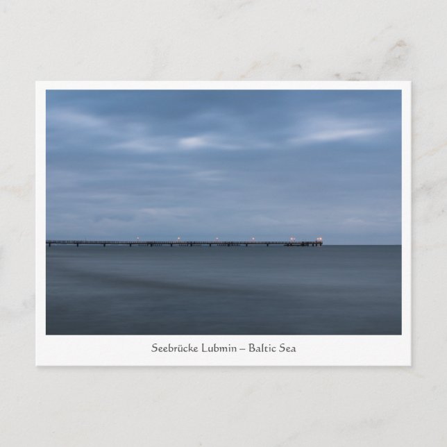 Cartão Postal Seebrücke Lubmin (Frente)
