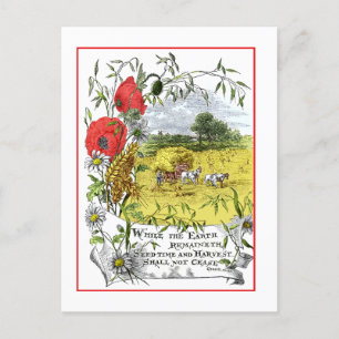 Cartão postal Seedtime e Harvest
