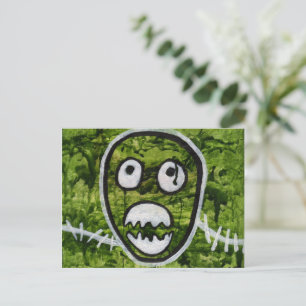 Cartão Postal Seedy Pete Skull Odd Monster Whimsical Art Quirky