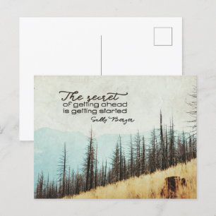 Cartão Postal Segredo De Avançar