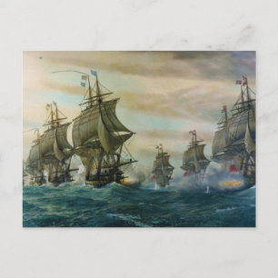 Cartão Postal Segunda Batalha da Virgínia Capes