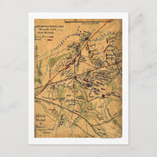 Cartão Postal Segunda Batalha de Bull Run