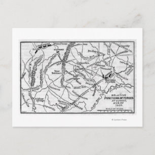 Cartão Postal Segunda Batalha de Bull Run