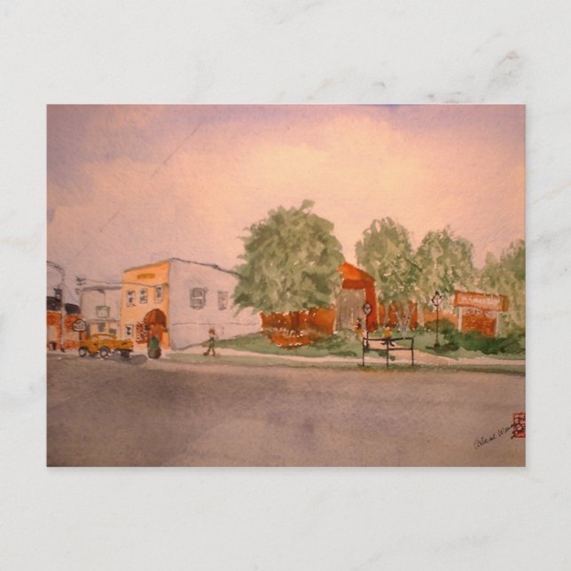 Cartão Postal Segunda-feira de manhã em Munfordville (Frente)