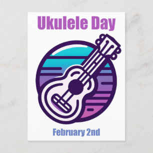 Cartão Postal Segundo Fev - Dia Ukulele