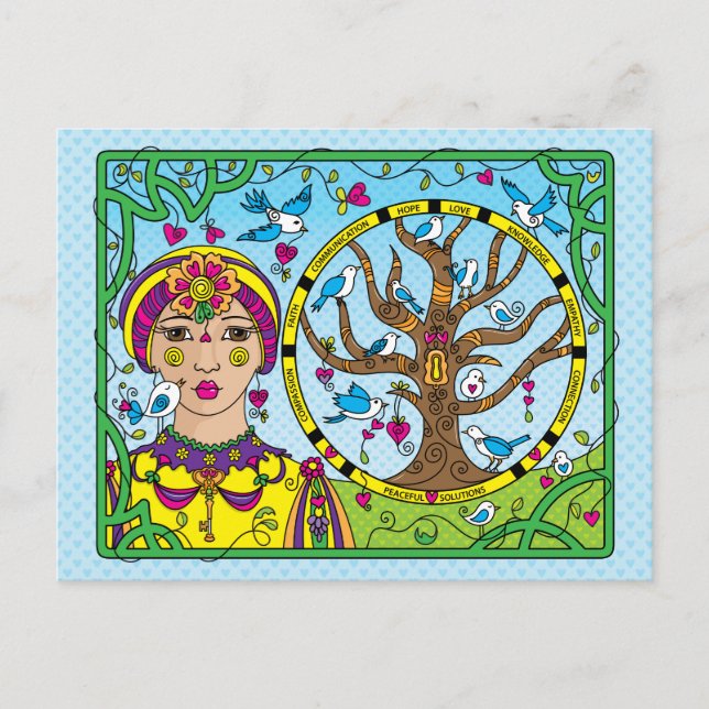 Cartão Postal Segure A Chave. (Frente)