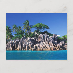 Cartão Postal Seicheles. Ilhéu São Pedro (perto de Praslin