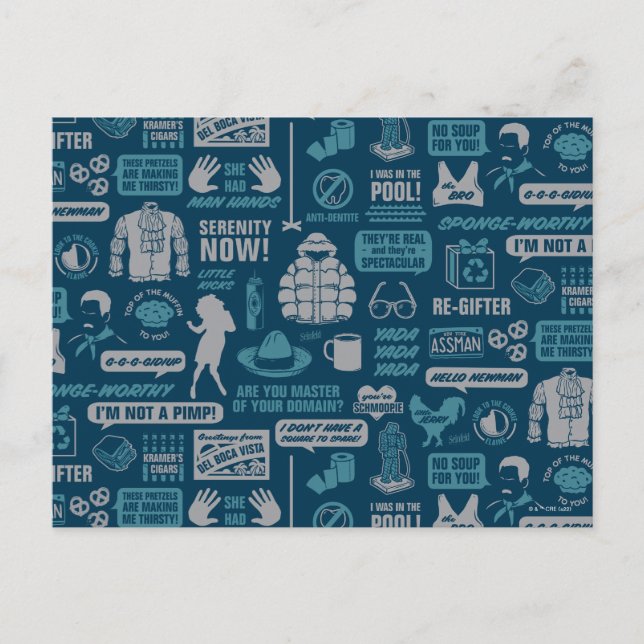 Cartão Postal Seinfeld | Padrão de Meme (Frente)