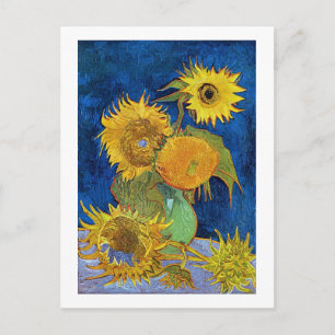 Cartão Postal Seis girassóis, Van Gogh