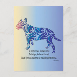 Cartão Postal Seja como furacão e tigre