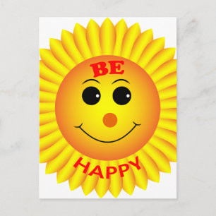Cartão Postal Seja feliz