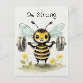 Cartão Postal Seja forte, personalizável