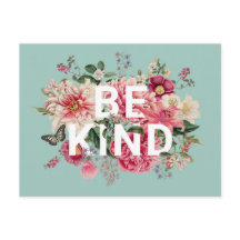 Seja gentil com as flores da vinheta Inspiracional