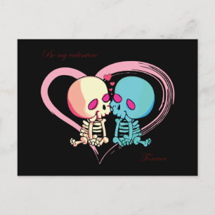 Cartão Postal Seja meu Namorados para sempre pelo Dia de os namo