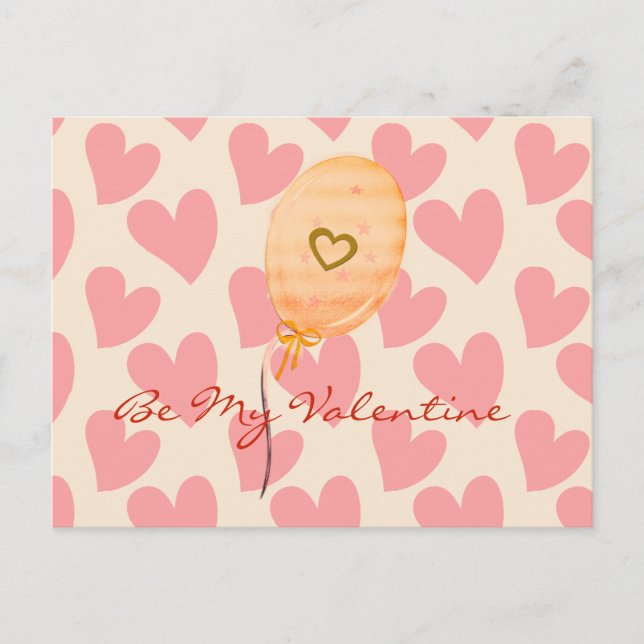 Cartão Postal Seja o dia do meu Namorados Namorados (Frente)