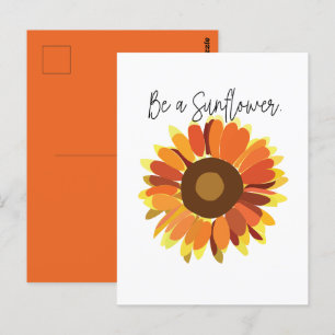 Cartão Postal Seja um Girassol