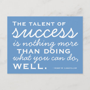 Cartão Postal Seja um sucesso - Cartão-postal motivacional