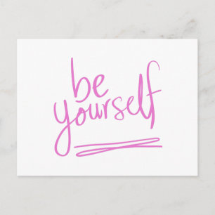 Cartão Postal Seja Você Mesmo A Dizer Inspiração Motivadora