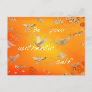 Cartão Postal Seja você mesmo autêntico