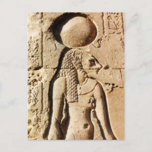 Cartão Postal Sekhmet Lioness Hieroglyphic