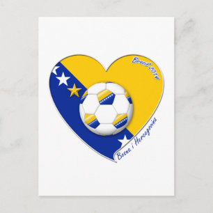Cartão Postal Seleção Bósnia de Futebol. Futebol "BOSNA" 2014