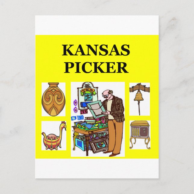 Cartão Postal Seletor KANSAS (Frente)