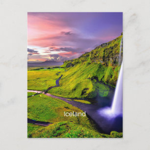 Cartão Postal Seljalandfoss, Islândia