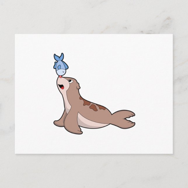 Cartão Postal Selo com Peixe (2).PNG (Frente)