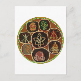 Cartão Postal Selo de carne:  Karuna Reiki Emblem