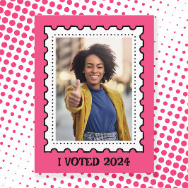 Cartão Postal Selo de Correio Rosa Direitos das Mulheres Eleição