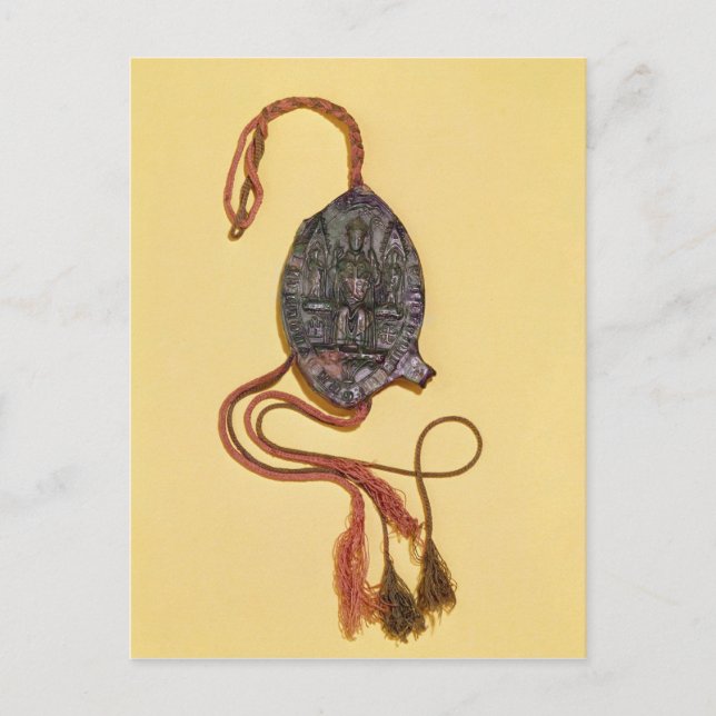 Cartão Postal Selo episcopal de Anthony Beck (Frente)