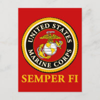 Selo oficial marinho dos EUA - Semper Fi