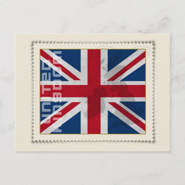 Cartão Postal Selo Reino Unido (Frente)