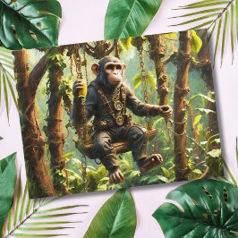 Cartão Postal Selva-macaco-macaco