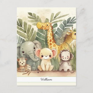 Cartão Postal Selva Safari Personalizada
