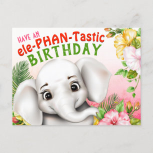 Cartão Postal Selva Tropical de Elefari Safari