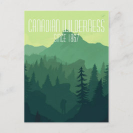 Cartão Postal Selvagem Canadiana