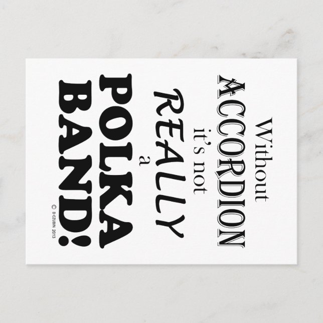 Cartão Postal Sem Acordeão - Banda Polka (Frente)