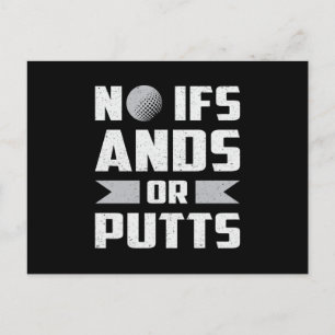 Cartão Postal Sem Andes Ifs Ou Engraçado Golfe Golfe Golfe Engr