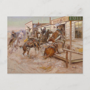 Cartão Postal Sem bater por Charles Marion Russell